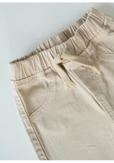Kitikate Organik Gabardin Bebek Pantolon Bej Bej
