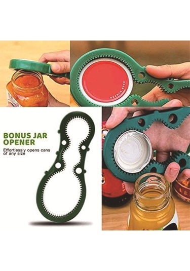 Konesam Çok Fonksiyonlu Elektrikli Kutu Açıcı, Farklı Boyutlardaki Şişeler Ve Konserveler İçin Ev Ve Bahçe Mutfak Aleti Kırmızı + 8 Harfli Renkli Kutuda Diğer