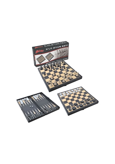 Star 3Lü Oyun Seti - 3 Ü 1 Arada Oyun Seti -