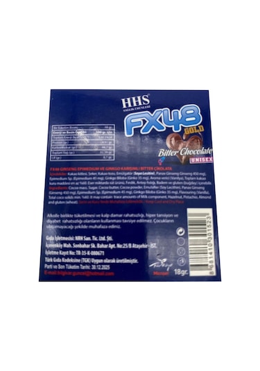 Hhs Fx48 Gold Bitter Chocolate Çikolata 18 G