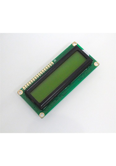 16×2 LCD Ekran 1602 HD44780 -Arduino/Endüstriyel Panel STN Yeşil Arka Işıksız SDCB1602-09 5V