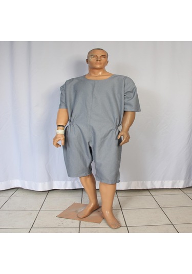 Yeni Nesil Kısa Kol Alzheimer Demans Tulum Hasta Bakım Kıyafeti