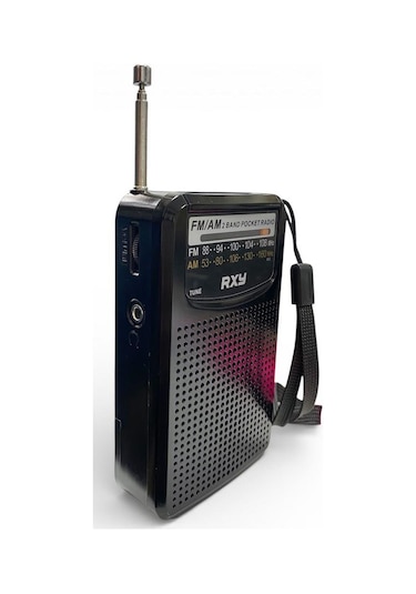 Roxy Rxy-bariton Cep Tipi Mini Pilli Analog Radyo - Siyah