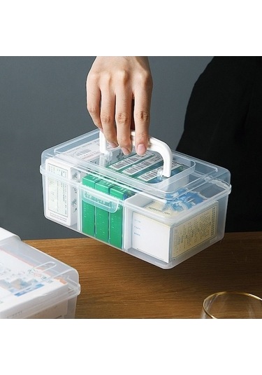 Tongxida Stil Taşınabilir Sones Saklama Plastik Kutusu, Küçük İlaç Ev Ayrı Dg Std Std