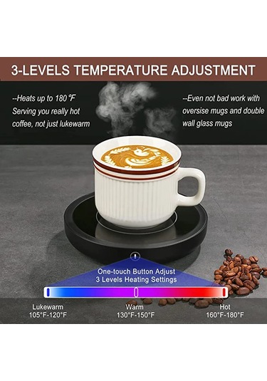 110v/220v Fincan Isıtıcı Kahve Kupa Isıtıcı Sıcak Çay Makineleri İçin İsıtma Round-white Eu Plug Beyaz