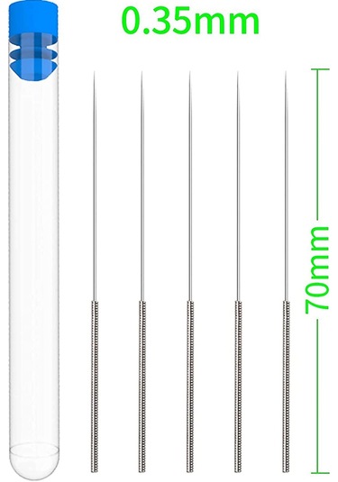 Leasetake 3d Yazıcı Nozulları, Makerbot, Creality Cr-10, Ender 3, Ender 3 Pro İçin 5 Temizleme İğneli 0,4 Mm/ 1,75 Mm Mk8 Nozulları