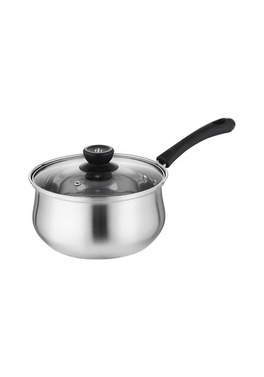 Padalink 18cm 304 Paslanmaz Çelik Tencere, Gümüş Rengi, 630g Ağırlık, 1-2 Seçenekli Tip, Tam Set Diğer