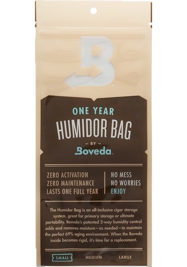 Boveda 1 Yıllık Küçük Boy Puro Poşeti Humidor