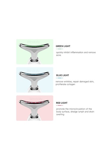 Bloomnest Ems Microcurrent Led Foton Terapi Yüz Masaj Cihazı Beyaz Beyaz