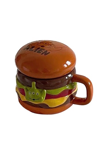 Suntek Hamburger Kahve Kupa 10oz Kapaklı Espresso Kupası Suyu