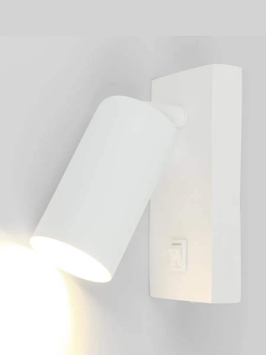 General Lighting Systems Yatak Odası İçin Duvara Monte Edilen Anahtarlı Gu10 Duvar Lambası 1 Adet 418437947 Beyaz