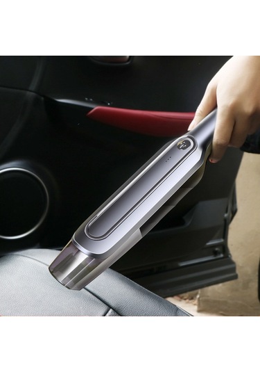 Suntek 6000pa Güçlü Araba Elektrikli Süpürge Akülü Gri Gri