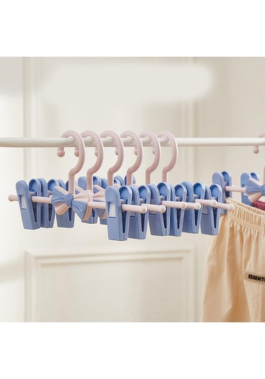 Suntek Magideal Bebek Askıları Uzatılabilir Elbise Askısı Çorap Mavi