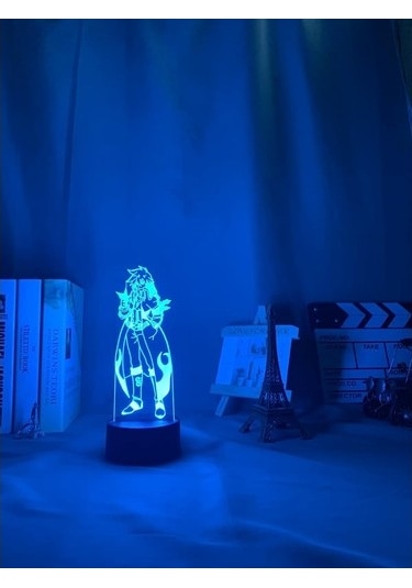 Goldenqian Anime Gurren Lagann Simon Led Gece Lambası Yatak Odası Dekoru Için Gece Lambası Tengen Toppa Gurren Lagann Hediye Akrilik Neon 3d Lamba Sw7am9 Siyah