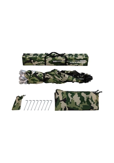 Where Tomorrow Pavillon Otomatik Gazebo - Kamuflaj