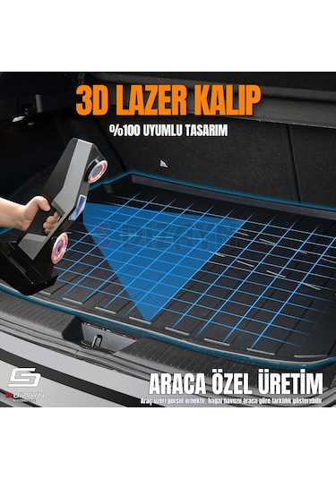 S-dizayn Ford Courier 3d Pro Bagaj Havuzu 2024 Üzeri A+ Kalite