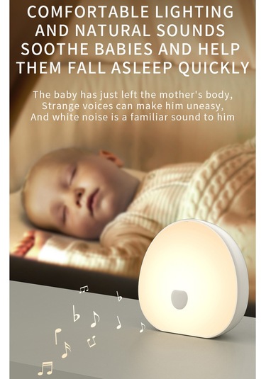 Kangvka Beyaz Gürültü Uyku Cihazı - Bebek Yatak Geçişi Için 7 Renkli Gece Lambası, Dokunmatik Işık Ayarı, 10 Gürültü Seçeneği, Zamanlayıcı Fonksiyonu Beyaz Diğer