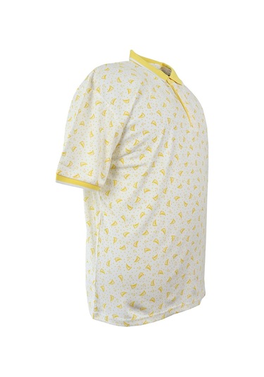 Büyük Beden Erkek T-shirt Polo Yaka-baskılı Pike 001