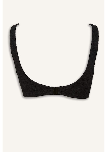 Defacto Regular Fıt Kırışık Dokulu Siyah Bikini Üstü E0206ax26smbk81 Siyah-bk81