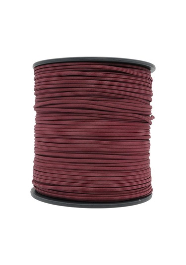 Mg Ropes Paracord İp 4 Mm Bordo Siyah Desenli No:68 10 Metre Çok Renkli