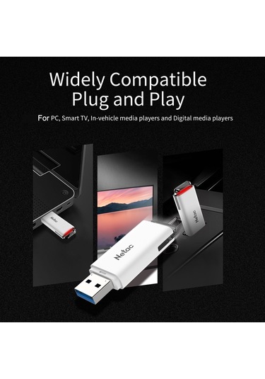 Sones Netac U185 Yüksek Hızlı Usb3.0 Kapaklı Araç Bilgisayarı Müzik Usb Sürücüsü, Kapasite: 64 Gb