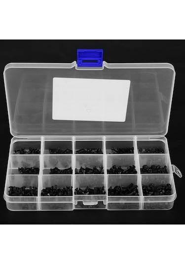 480 Adet Siyah Altıgen Vida Seti Kaiyi Standart