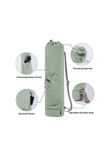 Ranyeek Mavi Renkli Spor Yoga Mat Çantası - Su Şişesi Cebi Ve Altı Islak Çanta İle - 31" Uzunluk - 330g Hafif - Kol Ve Sırt Taşıma Seçeneği Çok Renkli