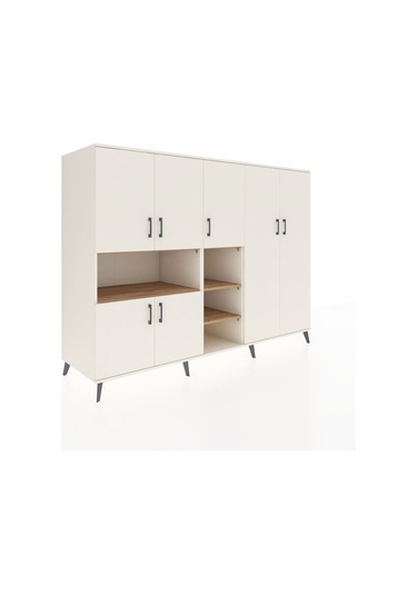 Kronos Dolap 13 Raflı 7 Kapaklı 220x59x163 Aytaşı-aytaşı/çam Aytaşı-aytaşı/çam