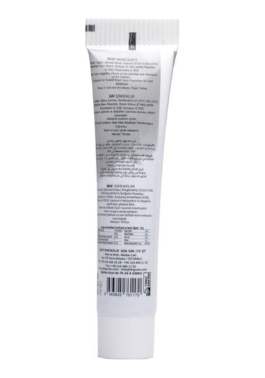 Dr Gusto Tüp Jel Gıda Boyası Gri - 50 Gr