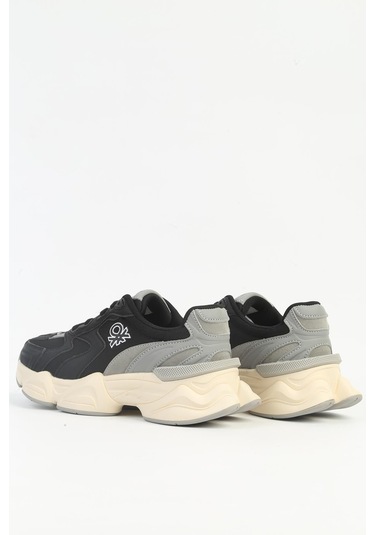 Benetton 11121 Yüksek Taban Kadın Sneaker Ayakkabı 267800001801 01 Siyah Siyah