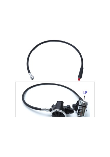 Suntek Standart Bcd Için Tüplü Dalış Düşük Basınç Hortumu 100cm