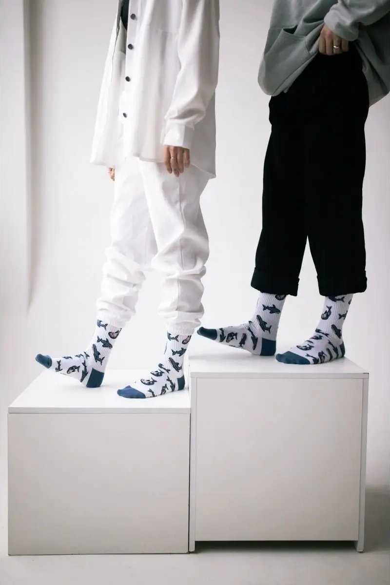 Mogzy Baskılı Ve Desenli Yüksek Çoraplar Eğlenceli Baskılı Ve Desenli Yüksek Çoraplar 19460528 Beyaz