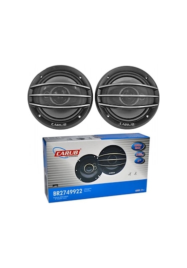 Carub Hoparlör Kapaklı 16cm 6" 400w 3 Yollu 2li Set 1 Adet