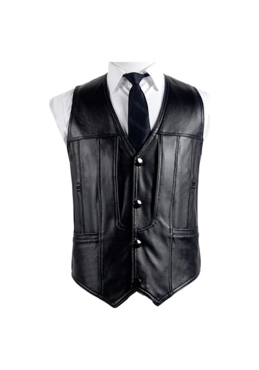 Klasik Entel Kuzu Derisi Yelek