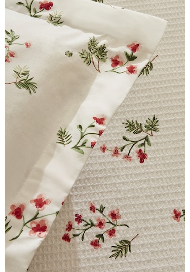 Karaca Home Silvie %100 Pamuk Tek Kişilik Pike Takımı Kırmızı Kırmızı