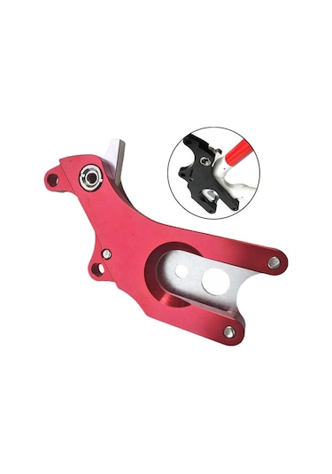 Dinosaurs Mtb Bisiklet Disk Fren Braketi Adaptörü Montaj Ön Tutucu Bisiklet Dönüşüm Kırmızı Altın
