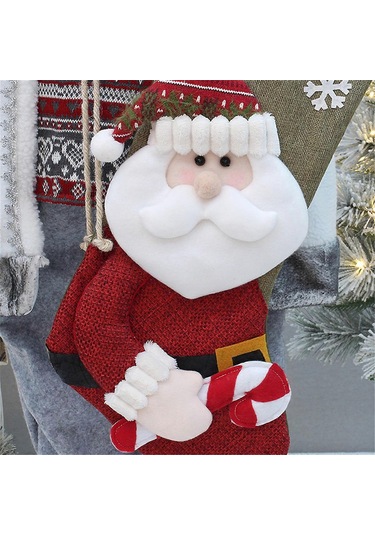 Noel Ağacı Asılı Çorap Kolye Şeker Hediye Çantası Noel Süslemeleri Aile Ev Dekorasyonları İçin Çorap