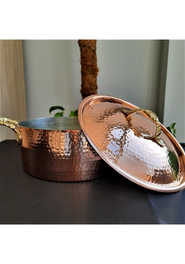 El Dövmesi Karnıyarık ve Pilav Bakır Tenceresi 27 Cm