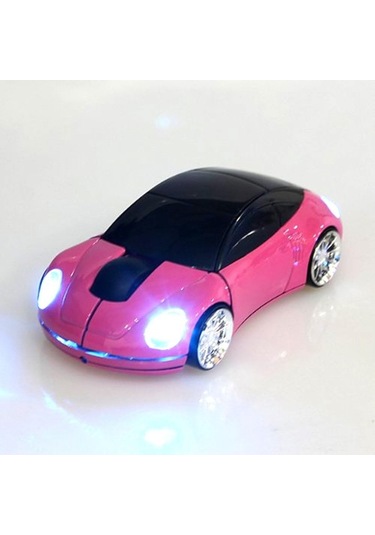 Fastbuy 2.4ghz 3d Araba Usb Optik Fare, Pembe, Pc Dizüstü İçin Alıcılı Faresi