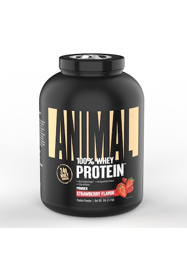 Animal, 100% Whey Protein 2.3kg Çilek Aromalı Çilek