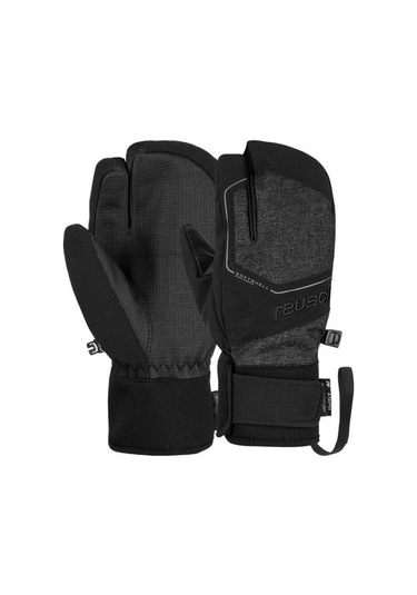 Reusch Torby R-Tex Xt Çocuk Üç Parmak Kayak Eldiveni Gri/Siyah