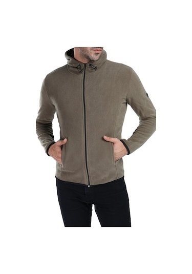 Ghassy Co. Erkek Kapşonlu Polar Ceket (152387624)