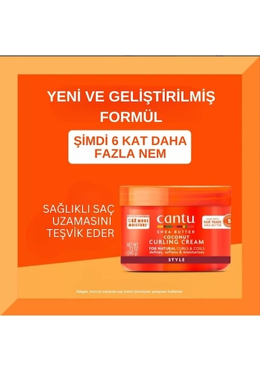 Cantu Hindistan Cevizli Bukle Belirginleştirici Saç Kremi 340 G