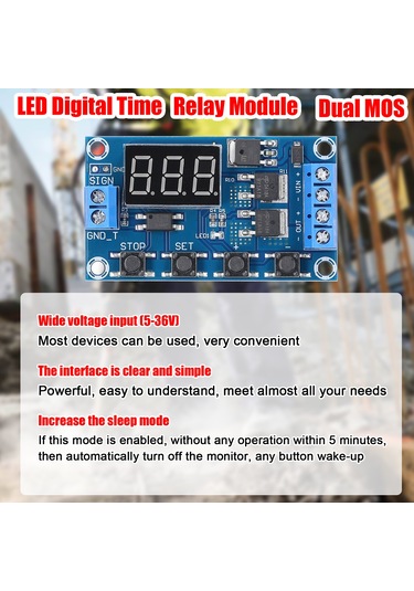 Youmex Dual Mos Transistörlü Kontrol Paneli - Sürekli Devre Açma/kapama, Gürültüsüz, 15a 400w, Motor/aydınlatma Kontrolü, 5-36v Dc