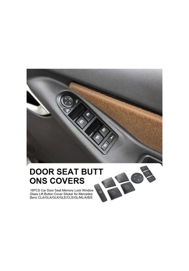 16 Adet Araç Kapı Kolu Hafıza Mandalı Pencere Düğme Kapağı