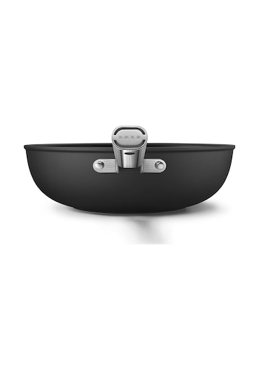 Smeg Cookware 50's Style Siyah Wok Tava 30 CM Siyah