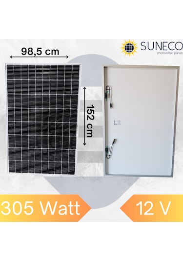 305w Watt Half-cut Monokristal Solar Yüksek Amper Güneş Paneli