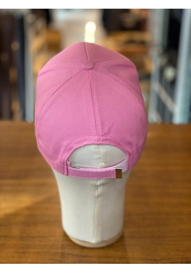 Türkiye Bayrak Nakışlı Pamuklu Unisex Cap Şapka Pembe