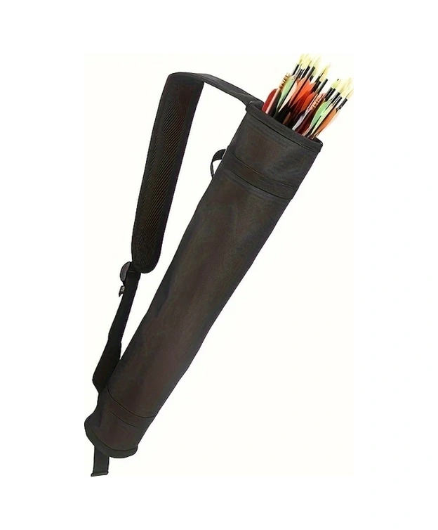 Elmpaly Siyah Yumuşak Askılı Ve Bel Klipsli Ayarlanabilir Ok Yatağı Outdoor Antrenman Siyah