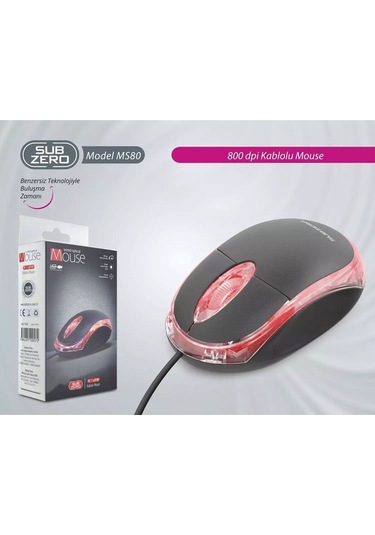 Subzero MS80 USB Kablolu Optik Mouse